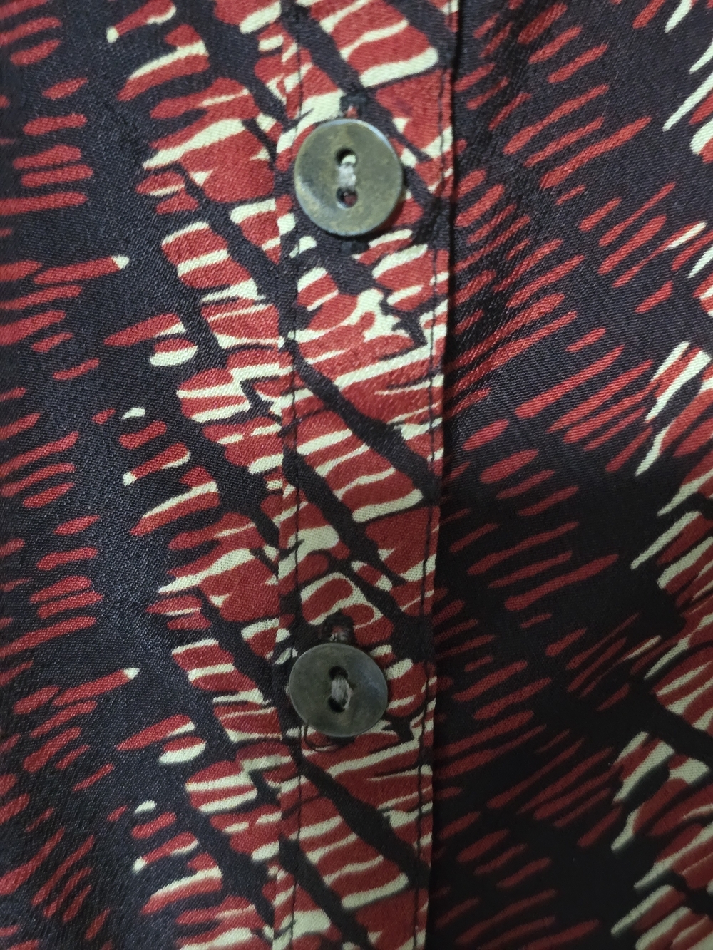 Patterson J. Kincaid Burgundy Patterned Strappy Camisole - Picture 6 of 10
